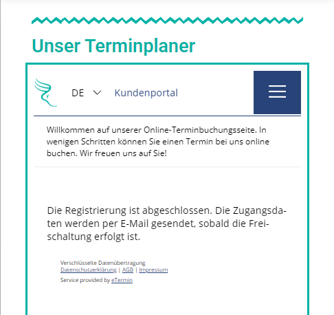 Schritt 3 - Bestätigung