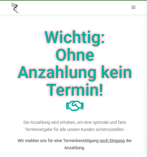 Schritt 5 - Die Anzahlung leisten